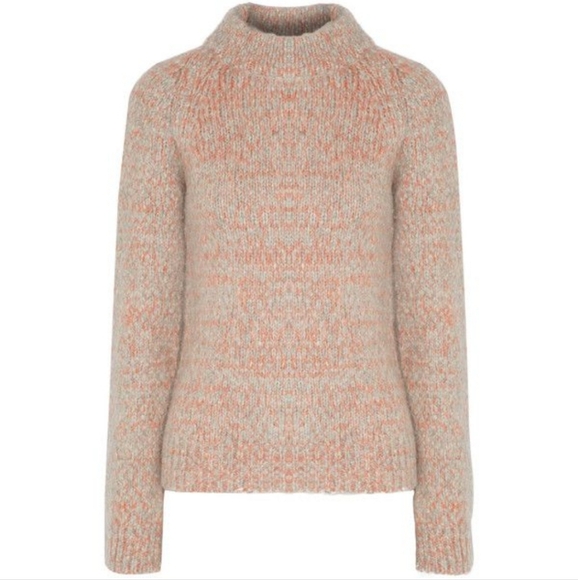 DUFFY Marled Cable Knit Alpaca Blend Sweater - Picture 1 of 7